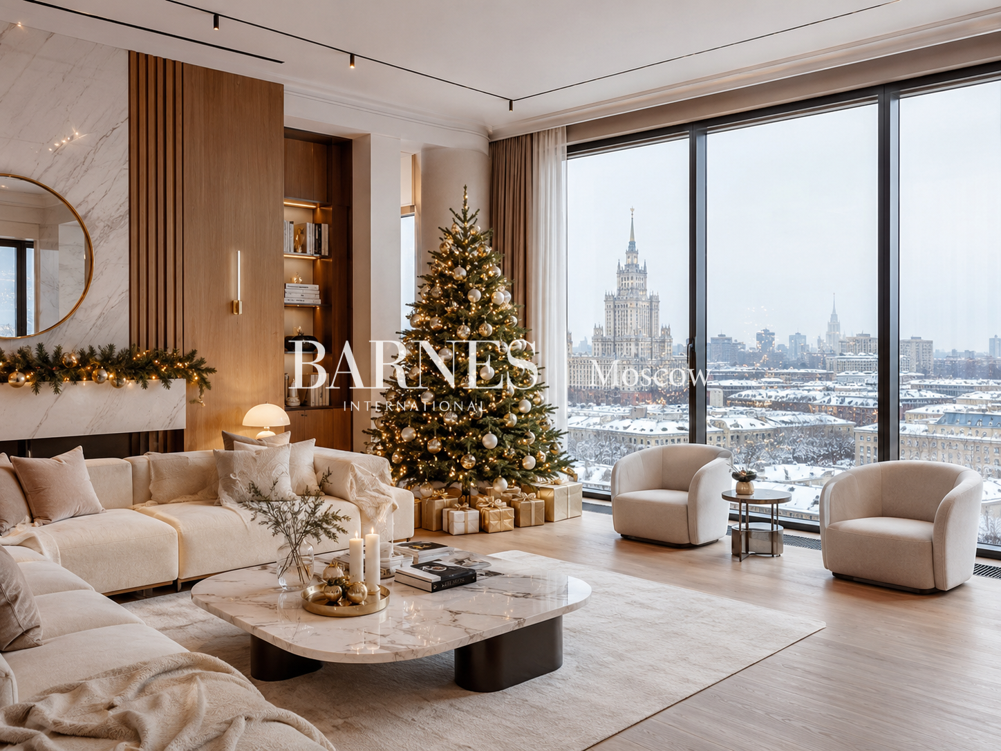 Поздравление с Новым годом и Рождеством от BARNES MOSCOW